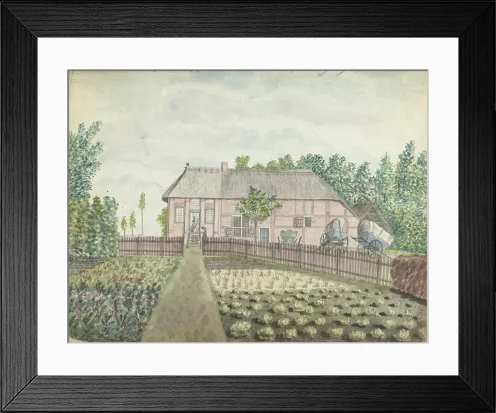 Framed Print : Inn or hunting lodge on the Montferberg, 1770-1778. Creator: Jan Brandes Framed Print : Inn or hunting lodge on the Montferberg, 1770-1778. Creator: Jan Brandes