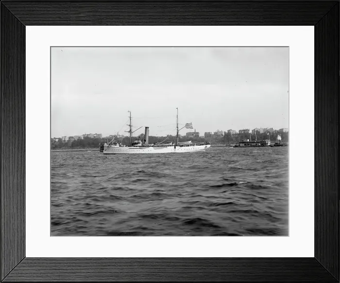 Framed Print : U.S.S. Manning, between 1897 and 1901. Creator: William H. Jackson Framed Print : U.S.S. Manning, between 1897 and 1901. Creator: William H. Jackson