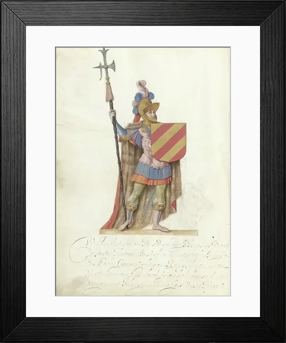 Framed Print : Count Willem van Beusichem, c.1600-c.1625. Creator: Nicolaes de Kemp