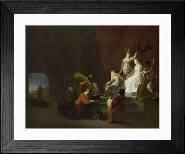 Framed Print : Allegory on Peace. Pax Being Crowned by Minerva, 1643. Creator: Willem de Poorter Framed Print : Allegory on Peace. Pax Being Crowned by Minerva, 1643. Creator: Willem de Poorter