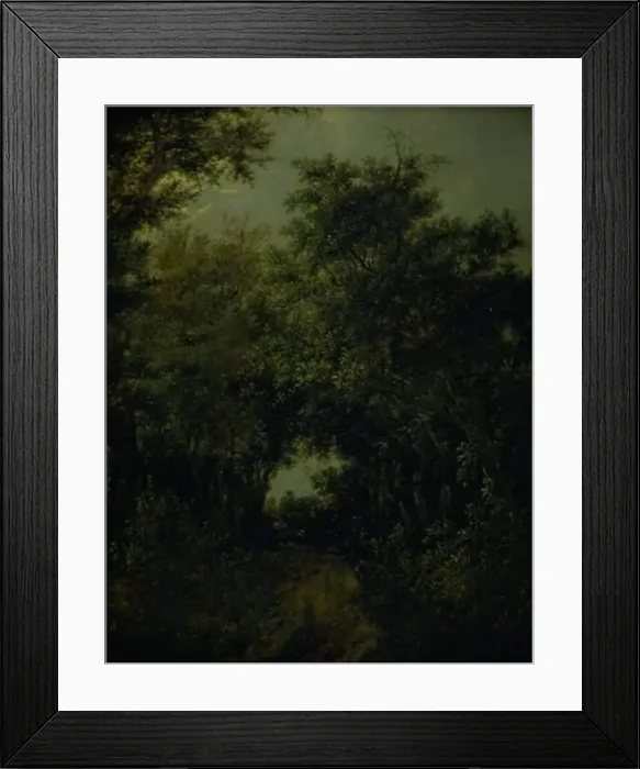 Framed Print : Road in an Oak Forrest, 1646. Creator: Jacob van Ruisdael Framed Print : Road in an Oak Forrest, 1646. Creator: Jacob van Ruisdael
