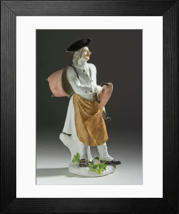 Framed Print : Laundryman (image 1 of 2), c.1748. Creators: Meissen Porcelain, Edme Bouchardon, Johann Joachim Kändler Framed Print : Laundryman (image 1 of 2), c.1748. Creators: Meissen Porcelain, Edme Bouchardon, Johann Joachim Kändler