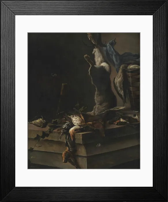 Framed Print : Still Life of Dead Game, 1662. Creator: Salomon Ruysdael Framed Print : Still Life of Dead Game, 1662. Creator: Salomon Ruysdael