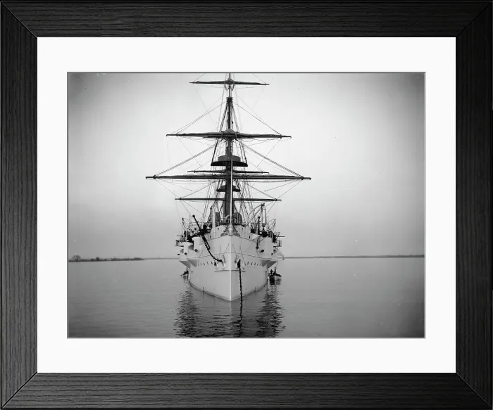 Framed Print : U.S.S. Newark, between 1891 and 1901. Creator: William H. Jackson Framed Print : U.S.S. Newark, between 1891 and 1901. Creator: William H. Jackson