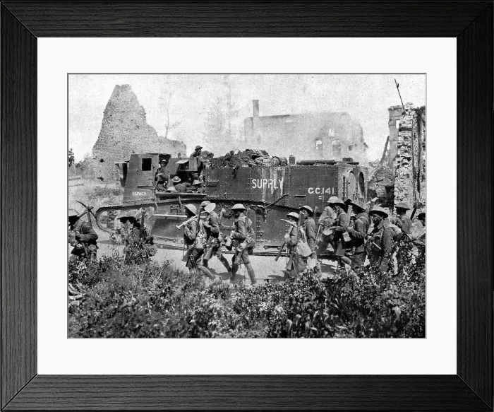 Framed Print : Dans le Nord delivre; L'outillage de la victoire; un tank de ravitaillement; cote des chars... Creator: Section photographique de l'Armee. Dans le Nord delivre; L'outillage de la victoire; un tank de ravitaillement; cote des Framed Print : Dans le Nord delivre; L'outillage de la victoire; un tank de ravitaillement; cote des chars... Creator: Section photographique de l'Armee. Dans le Nord delivre; L'outillage de la victoire; un tank de ravitaillement; cote des