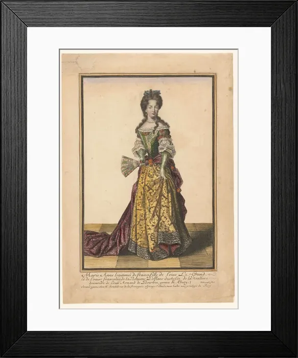 Framed Print : Marie Anne Légitimée de France, Fille de Louis Le Grand, c.1685. Creator: Nicolas Arnoult Framed Print : Marie Anne Légitimée de France, Fille de Louis Le Grand, c.1685. Creator: Nicolas Arnoult