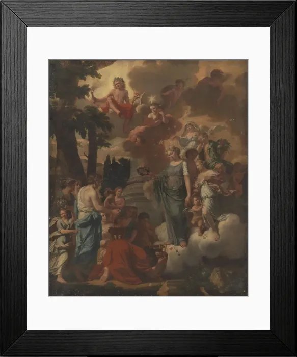 Framed Print : A Sacrifice to Apollo, 1672. Creator: Zacharias Webber Framed Print : A Sacrifice to Apollo, 1672. Creator: Zacharias Webber