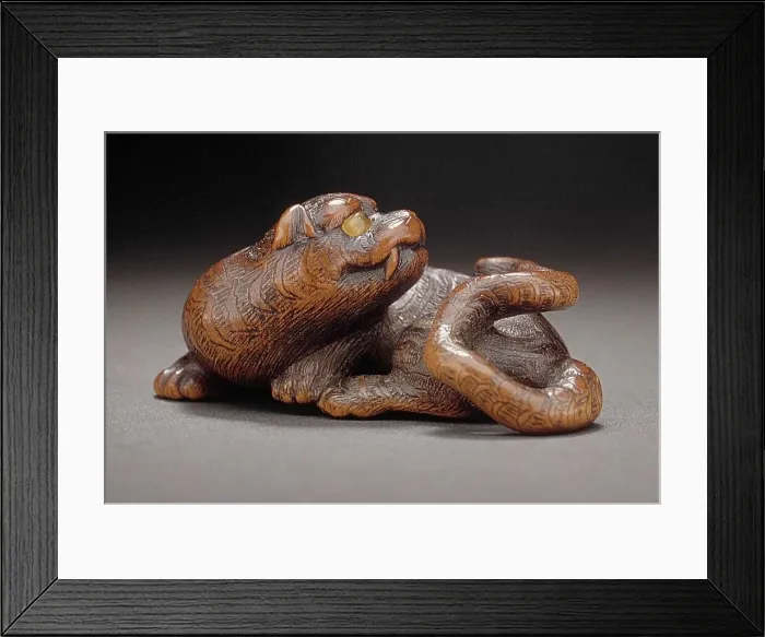 Framed Print : Lurking Tiger, c.1800. Creator: Naito Toyomasa Framed Print : Lurking Tiger, c.1800. Creator: Naito Toyomasa