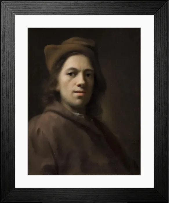 Framed Print : Self-Portrait, 1719. Creator: Balthasar Denner Framed Print : Self-Portrait, 1719. Creator: Balthasar Denner