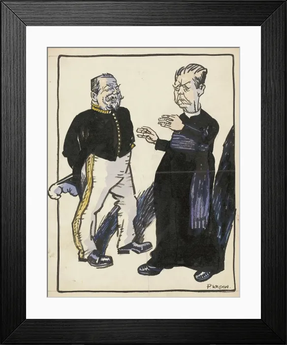 Framed Print : Minister and a priest, 1920-1930. Creator: Patrick Kroon Framed Print : Minister and a priest, 1920-1930. Creator: Patrick Kroon
