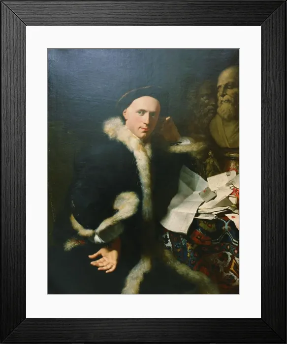 Framed Print : Portrait of John Lambert, 1735. Creator: Marcus Tuscher Framed Print : Portrait of John Lambert, 1735. Creator: Marcus Tuscher
