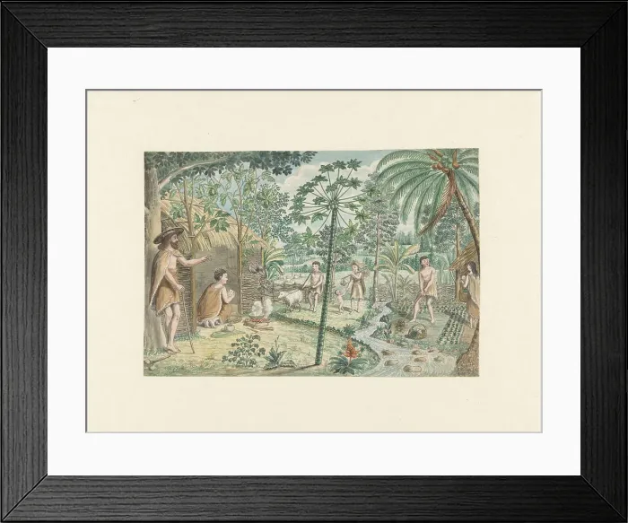 Framed Print : Idyllic scene, 1779-1785. Creator: Jan Brandes Framed Print : Idyllic scene, 1779-1785. Creator: Jan Brandes