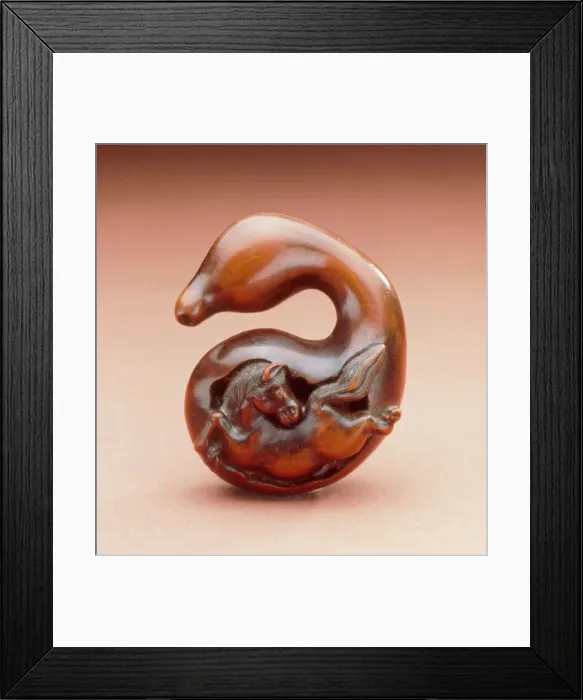 Framed Print : Horse in Gourd, First half of 19th century. Creator: Naito Toyomasa Framed Print : Horse in Gourd, First half of 19th century. Creator: Naito Toyomasa