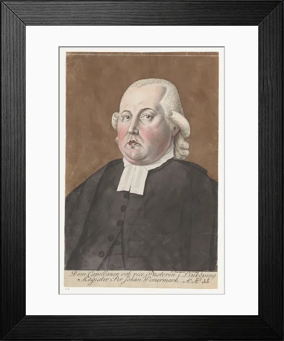 Framed Print : Portrait of Per Johan Wimermark, 1796. Creator: Jan Brandes Framed Print : Portrait of Per Johan Wimermark, 1796. Creator: Jan Brandes