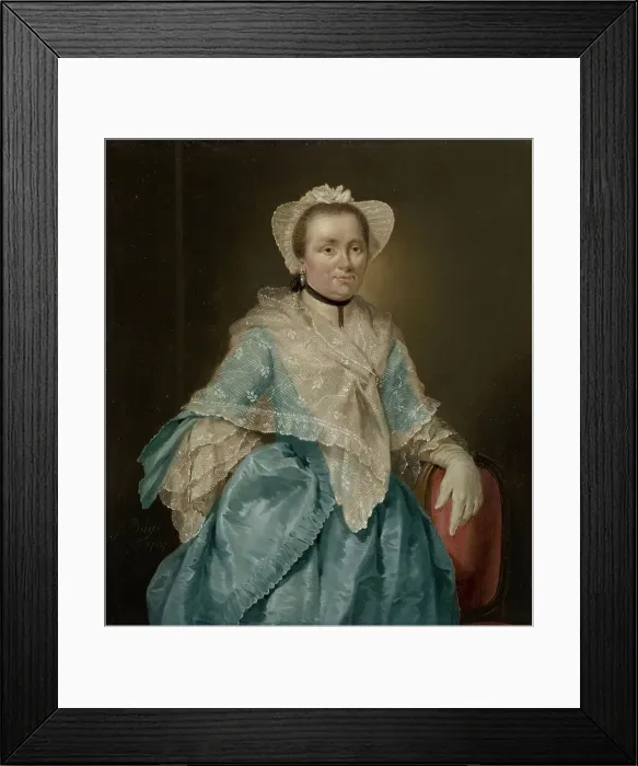Framed Print : Portrait of Elisabeth Troost (1730-1790), 1767. Creator: Jacobus Buys Framed Print : Portrait of Elisabeth Troost (1730-1790), 1767. Creator: Jacobus Buys
