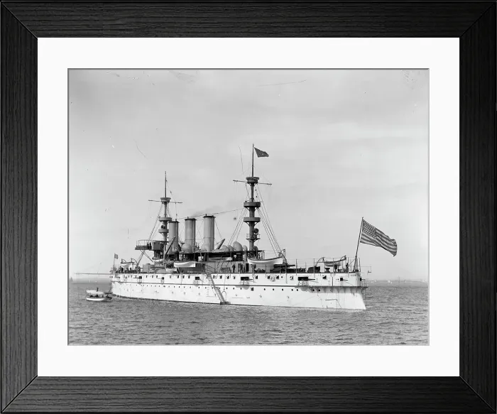 Framed Print : U.S.S. New York, c1900. Creator: William H. Jackson Framed Print : U.S.S. New York, c1900. Creator: William H. Jackson