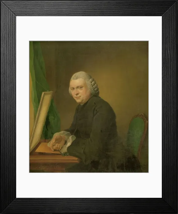 Framed Print : Portrait of Cornelis Ploos van Amstel, 1766. Creator: Jacobus Buys Framed Print : Portrait of Cornelis Ploos van Amstel, 1766. Creator: Jacobus Buys