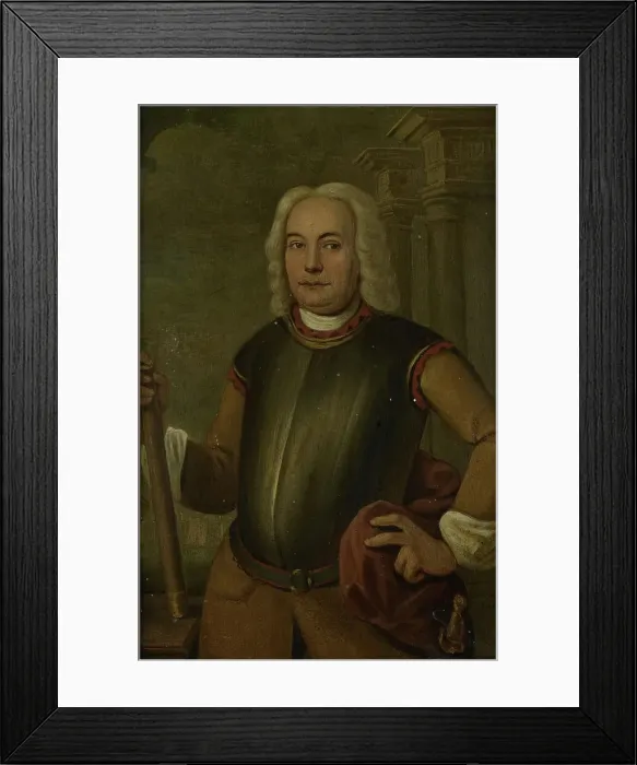 Framed Print : Portrait of Johannes Thedens, Governor-General of the Dutch East India Company, 1742. Creator: Jacobus Oliphant Framed Print : Portrait of Johannes Thedens, Governor-General of the Dutch East India Company, 1742. Creator: Jacobus Oliphant