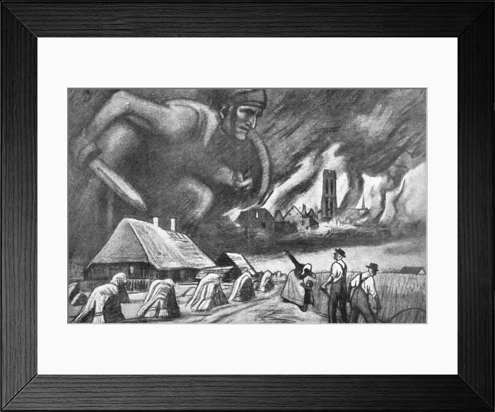 Framed Print : L'Allemagne Abattue; La peur allemande; Que Dieu protégé nos foyers ! --D'apres... 1918. Creator: Unknown. L'Allemagne Abattue; La peur allemande; Que Dieu protégé nos foyers ! --D'apres... 1918 Framed Print : L'Allemagne Abattue; La peur allemande; Que Dieu protégé nos foyers ! --D'apres... 1918. Creator: Unknown. L'Allemagne Abattue; La peur allemande; Que Dieu protégé nos foyers ! --D'apres... 1918