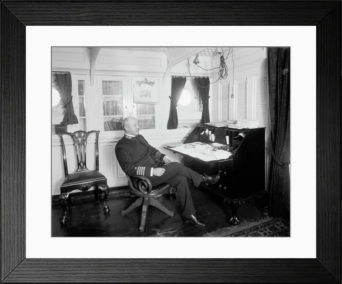Framed Print : U.S.S. New York, Capt. Chadwick, between 1893 and 1901. Creator: William H. Jackson Framed Print : U.S.S. New York, Capt. Chadwick, between 1893 and 1901. Creator: William H. Jackson
