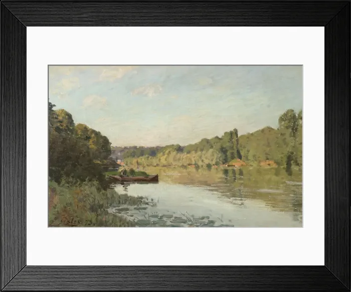 Framed Print : Landscape from Bougival, 1873. Creator: Alfred Sisley Framed Print : Landscape from Bougival, 1873. Creator: Alfred Sisley