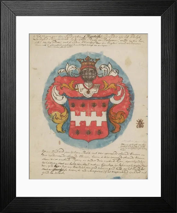 Framed Print : Family tree of Henrich Brandes, c.1760-c.1790. Creator: Jan Brandes Framed Print : Family tree of Henrich Brandes, c.1760-c.1790. Creator: Jan Brandes