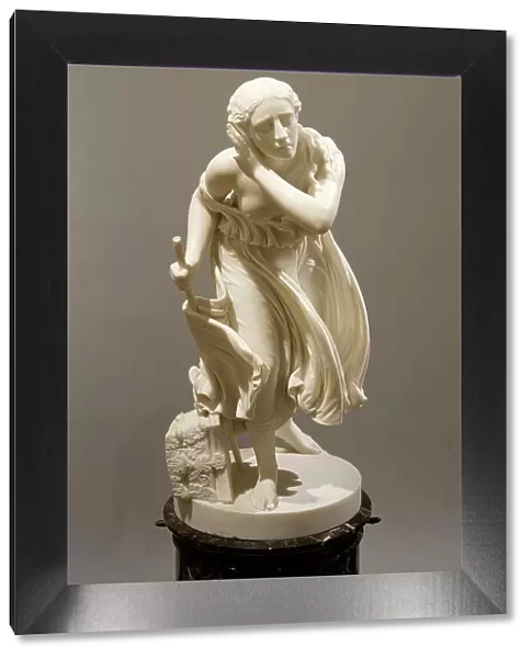 Nydia, The Blind Flower Girl of Pompeii, Modeled 1855; carved c.1888. Creator: Randolph Rogers