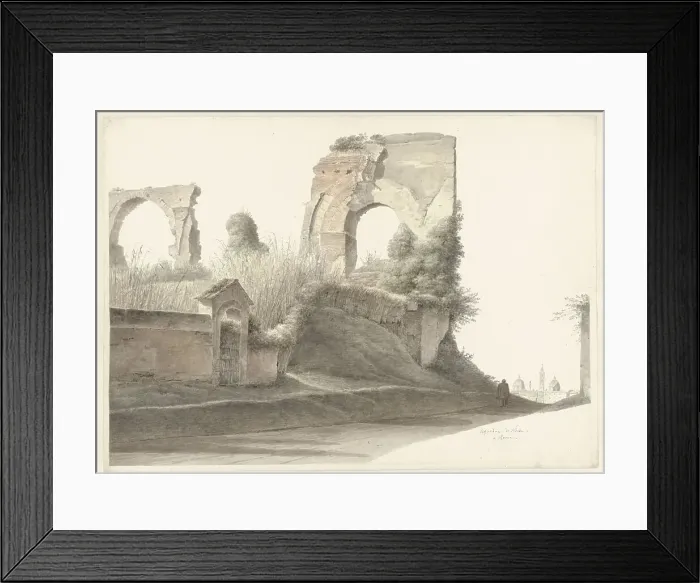 Framed Print : Nero's Aqueduct in Rome, c.1809-c.1812. Creator: Josephus Augustus Knip Framed Print : Nero's Aqueduct in Rome, c.1809-c.1812. Creator: Josephus Augustus Knip