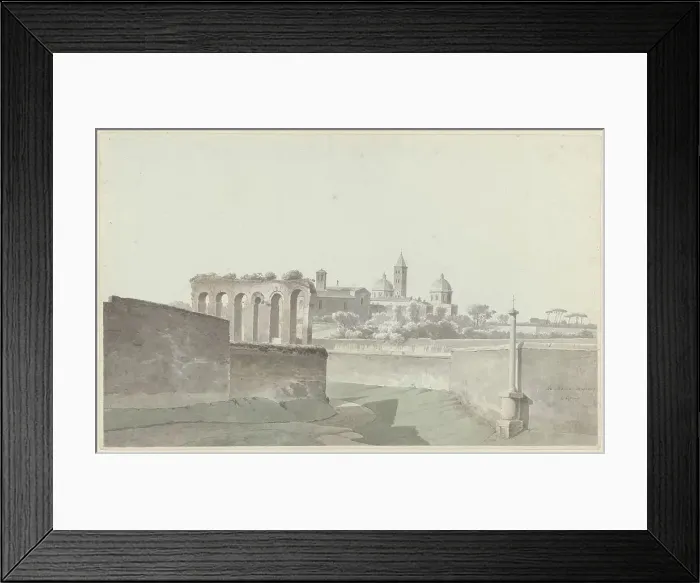 Framed Print : The Basilica of Santa Maria Maggiore in Rome, c.1809-c.1812. Creator: Josephus Augustus Knip