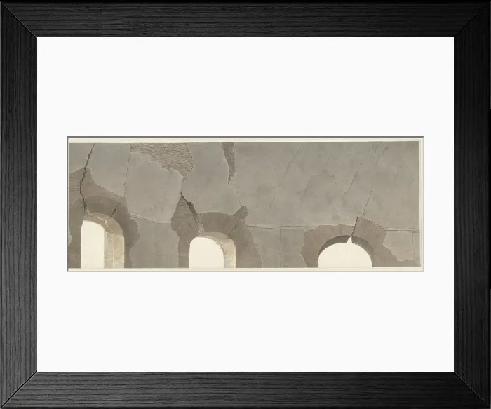 Framed Print : Part of the Vault of the Temple of Minerva Medica in Rome, c.1809-c.1812. Creator: Josephus Augustus Knip Framed Print : Part of the Vault of the Temple of Minerva Medica in Rome, c.1809-c.1812. Creator: Josephus Augustus Knip