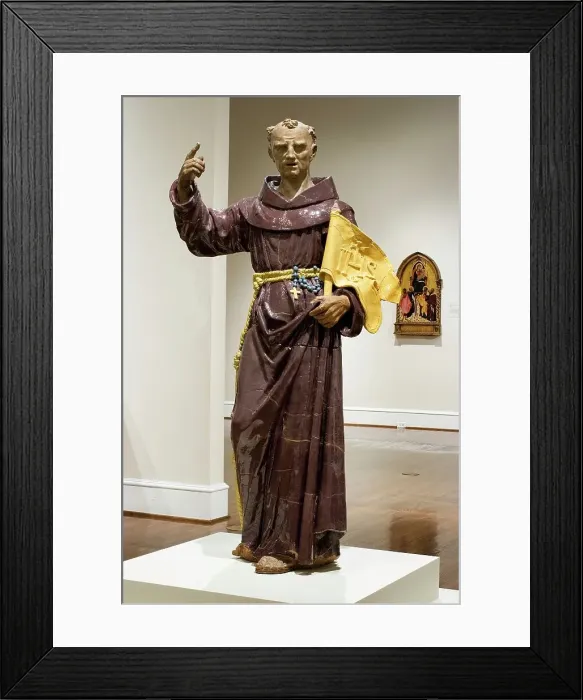 Framed Print : San Giovanni di Capistrano (image 1 of 2), c.1550. Creator: Santi Buglioni Framed Print : San Giovanni di Capistrano (image 1 of 2), c.1550. Creator: Santi Buglioni