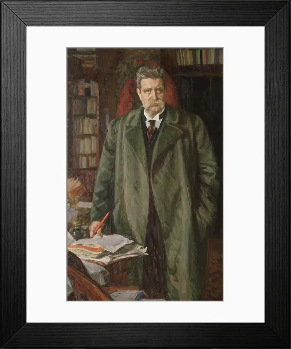 Framed Print : Hjalmar Branting, 1860-1925. Creator: Sven Richard Bergh Framed Print : Hjalmar Branting, 1860-1925. Creator: Sven Richard Bergh