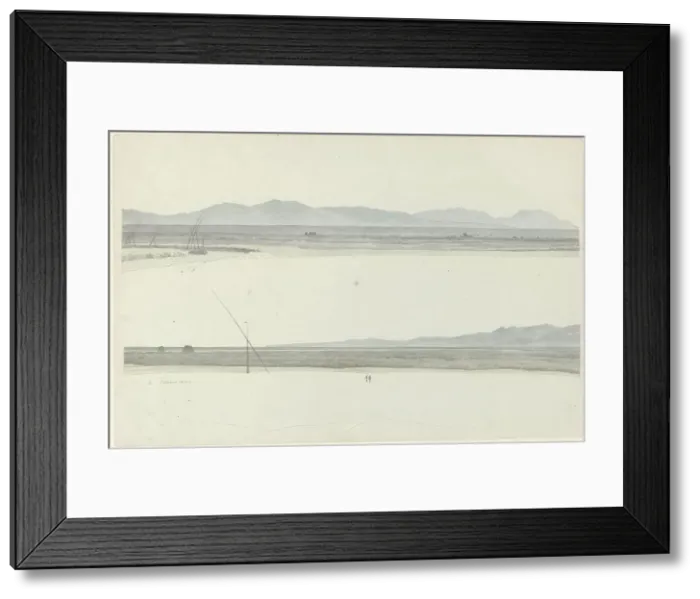 Framed Print : The Tiber at Fiumicino, c.1809-c.1812. Creator: Josephus Augustus Knip Framed Print : The Tiber at Fiumicino, c.1809-c.1812. Creator: Josephus Augustus Knip