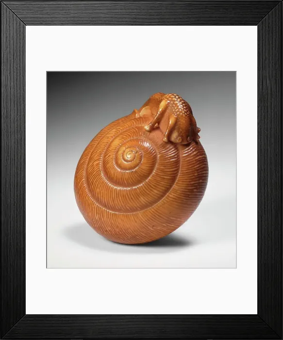 Framed Print : Snail, Late 18th-early 19th century. Creators: Unknown, Seiyodo Tomiharu Framed Print : Snail, Late 18th-early 19th century. Creators: Unknown, Seiyodo Tomiharu