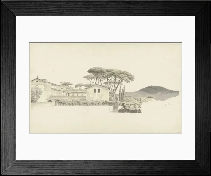 Framed Print : In the Environs of Genzano, c.1809-c.1812. Creator: Josephus Augustus Knip Framed Print : In the Environs of Genzano, c.1809-c.1812. Creator: Josephus Augustus Knip