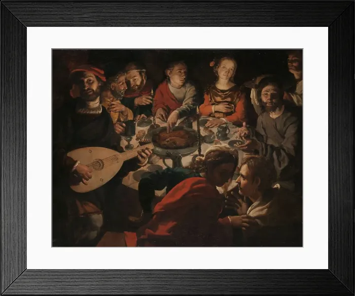 Framed Print : The Marriage at Cana, c.1530-c.1532. Creator: Jan Cornelisz Vermeyen Framed Print : The Marriage at Cana, c.1530-c.1532. Creator: Jan Cornelisz Vermeyen