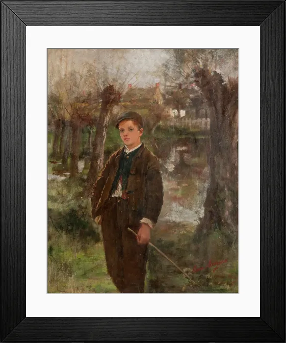 Framed Print : Portrait of a Boy, c19th century. Creator: Anna Christina Nordgren Framed Print : Portrait of a Boy, c19th century. Creator: Anna Christina Nordgren
