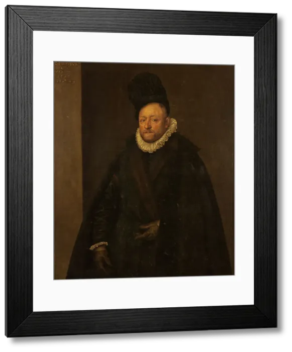 Framed Print : Portrait of a Man, c16th century. Creator: Leandro Bassano Framed Print : Portrait of a Man, c16th century. Creator: Leandro Bassano