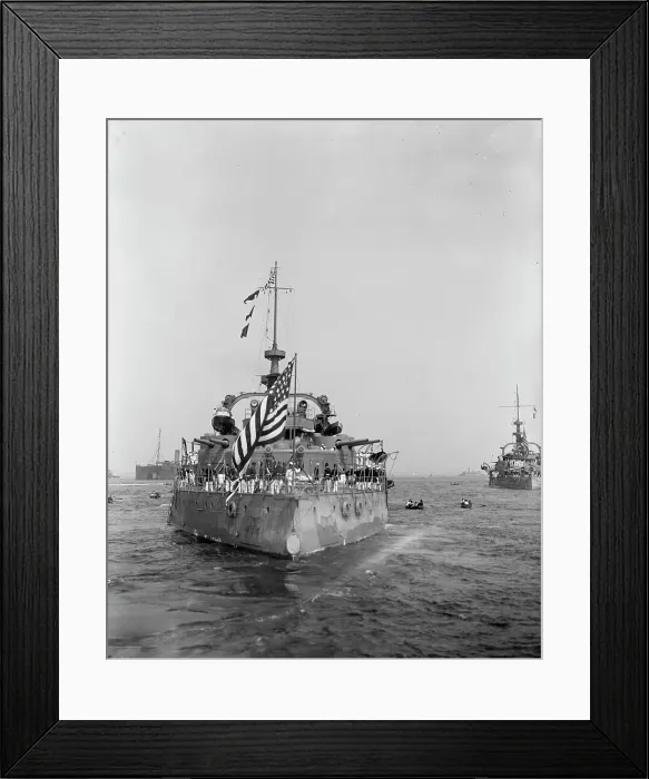 Framed Print : U.S.S. Oregon, between 1896 and 1901. Creator: William H. Jackson Framed Print : U.S.S. Oregon, between 1896 and 1901. Creator: William H. Jackson