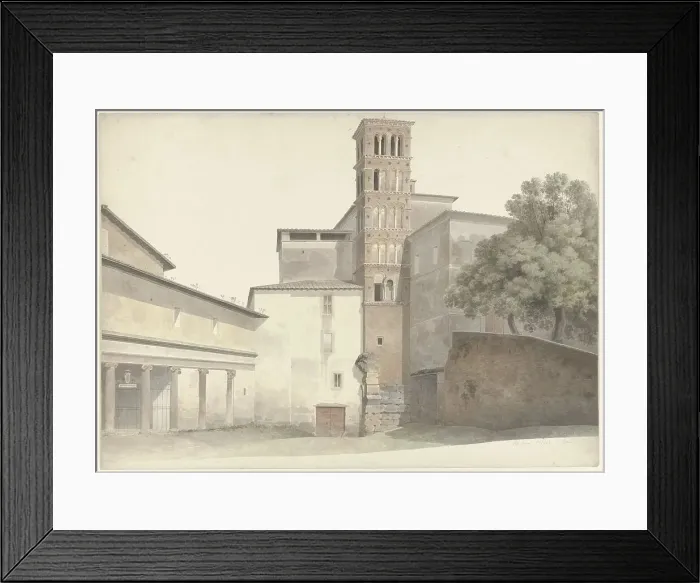 Framed Print : Basilica and Monastery of SS. Giovanni e Paolo in Rome, c.1809-c.1812. Creator: Josephus Augustus Knip Framed Print : Basilica and Monastery of SS. Giovanni e Paolo in Rome, c.1809-c.1812. Creator: Josephus Augustus Knip