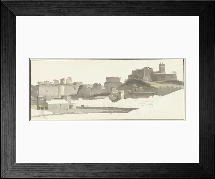 Framed Print : The Baths of Caracalla in Rome, c.1809-c.1812. Creator: Josephus Augustus Knip Framed Print : The Baths of Caracalla in Rome, c.1809-c.1812. Creator: Josephus Augustus Knip