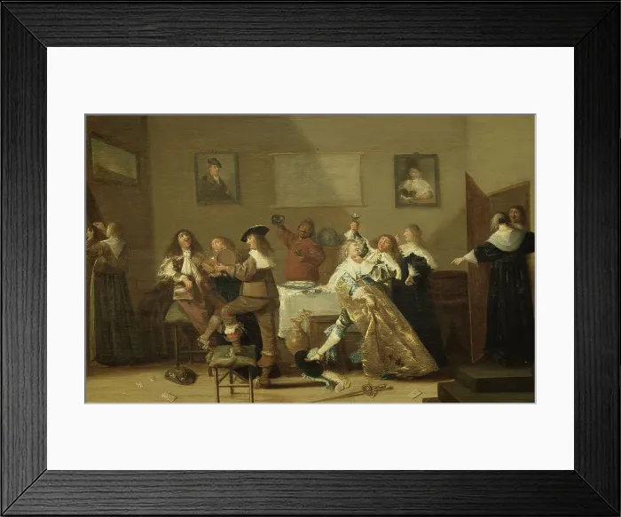 Framed Print : Tavern Scene, 1639. Creator: Dirck Hals Framed Print : Tavern Scene, 1639. Creator: Dirck Hals
