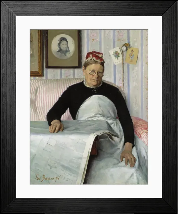 Framed Print : The Housekeeper, Brita Maria (Mussa) Banck, 1890. Creator: Eva Fredrika Bonnier Framed Print : The Housekeeper, Brita Maria (Mussa) Banck, 1890. Creator: Eva Fredrika Bonnier
