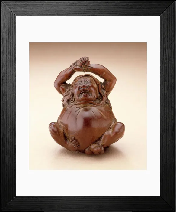 Framed Print : Daruma, First Patriarch of Zen, Late 18th-early 19th century. Creator: Tanaka Minko Framed Print : Daruma, First Patriarch of Zen, Late 18th-early 19th century. Creator: Tanaka Minko
