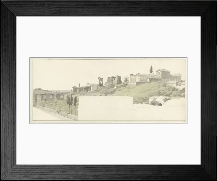 Framed Print : View of the Palatine Hill in Rome, with the Arch of Constantine, c.1809-c.1812. Creator: Josephus Augustus Knip Framed Print : View of the Palatine Hill in Rome, with the Arch of Constantine, c.1809-c.1812. Creator: Josephus Augustus Knip