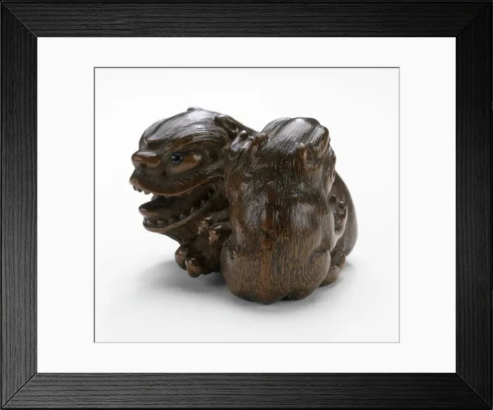 Framed Print : Pair of Three-Clawed Animals (image 2 of 2), early 19th century. Creator: Tomin Framed Print : Pair of Three-Clawed Animals (image 2 of 2), early 19th century. Creator: Tomin