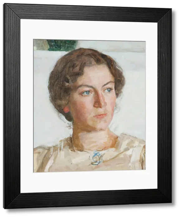 Framed Print : Portrait of Bodil Faber (artist Viggo Johansen's daughter), 1905. Creator: Sven Richard Bergh Framed Print : Portrait of Bodil Faber (artist Viggo Johansen's daughter), 1905. Creator: Sven Richard Bergh