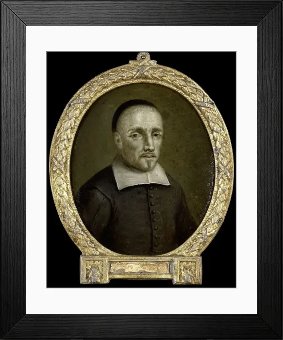 Framed Print : Portrait of Cornelis Hendriksz Udemans, Poet in Veere, 1732-1771. Creator: Jan Maurits Quinkhard Framed Print : Portrait of Cornelis Hendriksz Udemans, Poet in Veere, 1732-1771. Creator: Jan Maurits Quinkhard
