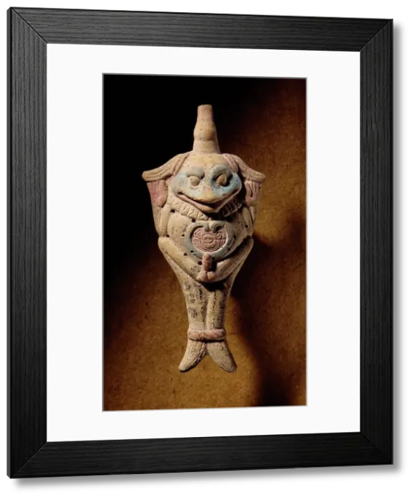 Framed Print : Toad Ocarina, between c.700 and c.900 AD. Creator: Unknown