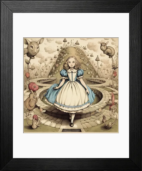Framed Print : AI IMAGE - Alice, from Alice in Wonderland, 2023. Creator: Heritage Images. AI IMAGE - Alice, from Alice in Wonderland, 2023. Creator: Heritage Images Framed Print : AI IMAGE - Alice, from Alice in Wonderland, 2023. Creator: Heritage Images. AI IMAGE - Alice, from Alice in Wonderland, 2023. Creator: Heritage Images